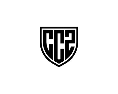 CCZ logo tasarım vektör şablonu. CCZ