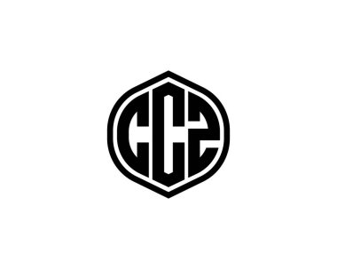 CCZ logo tasarım vektör şablonu. CCZ