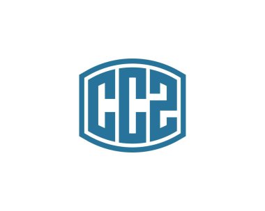 CCZ logo tasarım vektör şablonu. CCZ