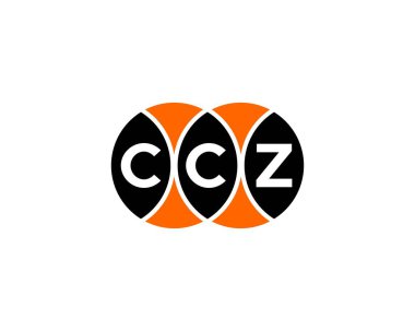 CCZ logo tasarım vektör şablonu. CCZ