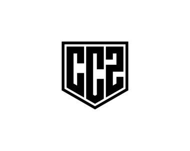 CCZ logo tasarım vektör şablonu. CCZ