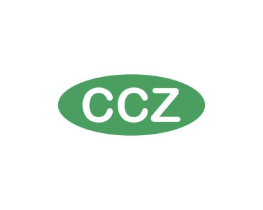 CCZ logo tasarım vektör şablonu. CCZ