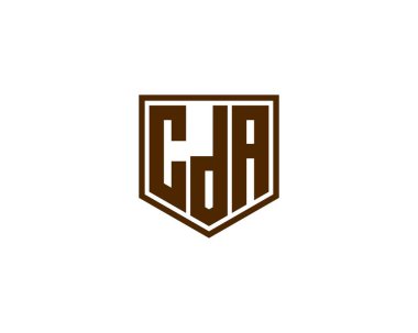 CDA logo tasarım vektör şablonu. CDA