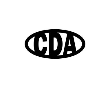 CDA logo tasarım vektör şablonu. CDA