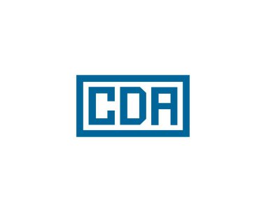 CDA logo tasarım vektör şablonu. CDA