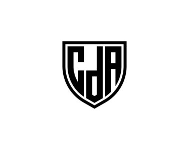 CDA logo tasarım vektör şablonu. CDA