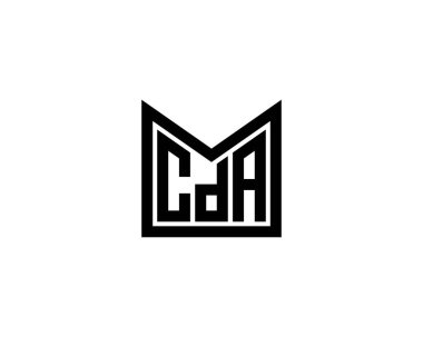 CDA logo tasarım vektör şablonu. CDA