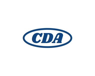 CDA logo tasarım vektör şablonu. CDA