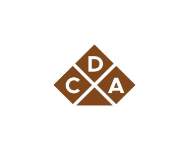 CDA logo tasarım vektör şablonu. CDA