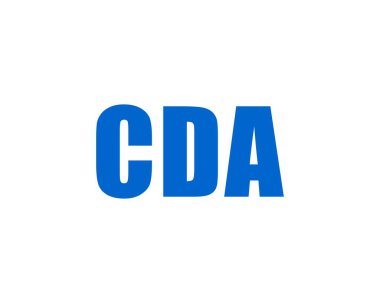 CDA logo tasarım vektör şablonu. CDA