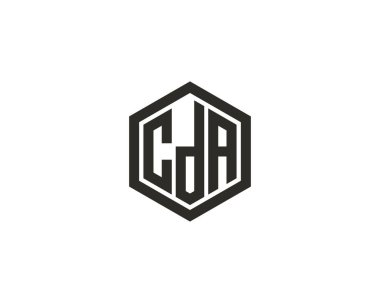CDA logo tasarım vektör şablonu. CDA