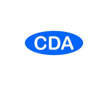 CDA logo tasarım vektör şablonu. CDA