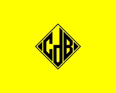 CDB Logo tasarım vektör şablonu. CDB
