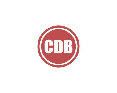 CDB Logo tasarım vektör şablonu. CDB