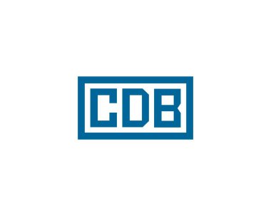 CDB Logo tasarım vektör şablonu. CDB