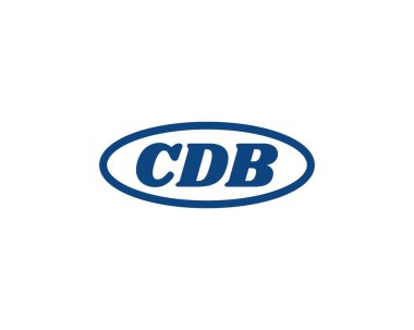 CDB Logo tasarım vektör şablonu. CDB