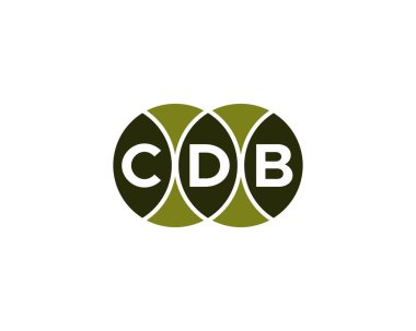 CDB Logo tasarım vektör şablonu. CDB