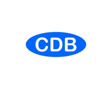 CDB Logo tasarım vektör şablonu. CDB