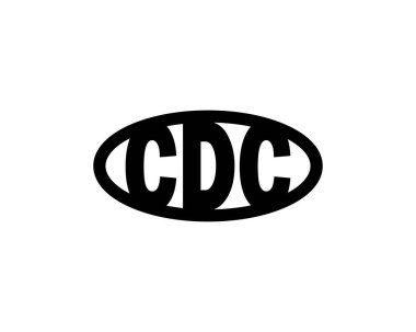 CDC Logo tasarım vektör şablonu. CDC