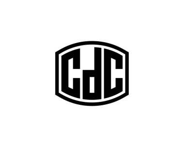 CDC Logo tasarım vektör şablonu. CDC