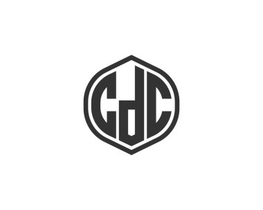 CDC Logo tasarım vektör şablonu. CDC