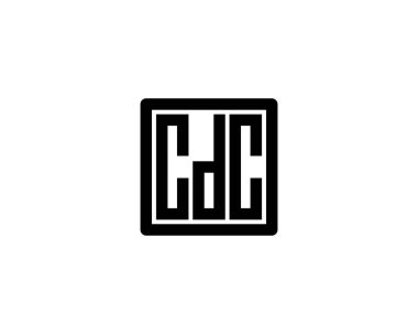 CDC Logo tasarım vektör şablonu. CDC
