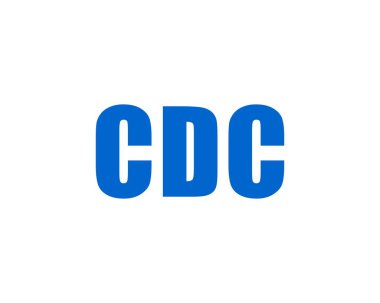CDC Logo tasarım vektör şablonu. CDC
