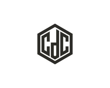CDC Logo tasarım vektör şablonu. CDC