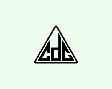 CDC Logo tasarım vektör şablonu. CDC