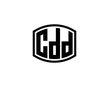 CDD logo tasarım vektör şablonu. CDD