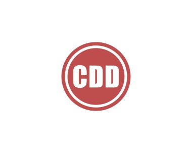 CDD logo tasarım vektör şablonu. CDD