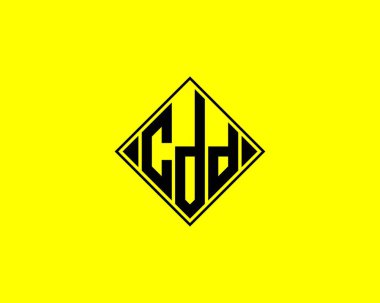 CDD logo tasarım vektör şablonu. CDD