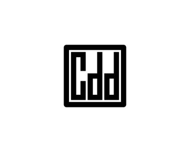 CDD logo tasarım vektör şablonu. CDD