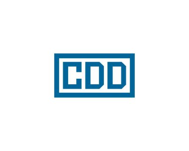 CDD logo tasarım vektör şablonu. CDD