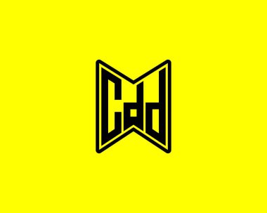 CDD logo tasarım vektör şablonu. CDD