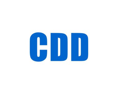 CDD logo tasarım vektör şablonu. CDD