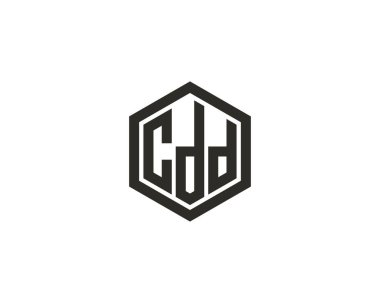 CDD logo tasarım vektör şablonu. CDD