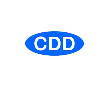 CDD logo tasarım vektör şablonu. CDD