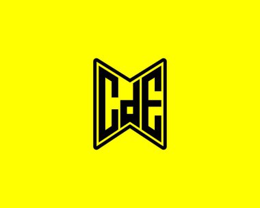 CDE logo tasarım vektör şablonu. CDE