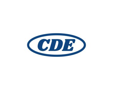 CDE logo tasarım vektör şablonu. CDE