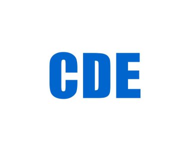 CDE logo tasarım vektör şablonu. CDE
