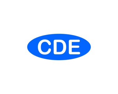 CDE logo tasarım vektör şablonu. CDE