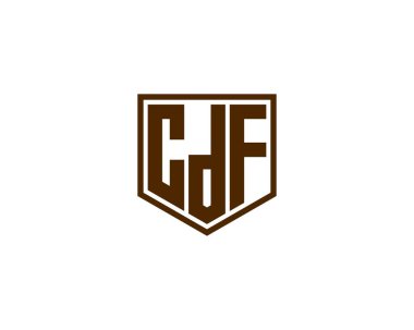 CDF logo tasarım vektör şablonu. CDF