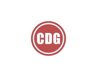 CDG Logo tasarım vektör şablonu. CDG