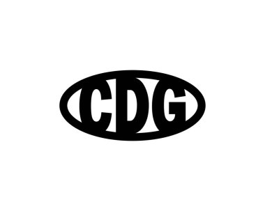 CDG Logo tasarım vektör şablonu. CDG