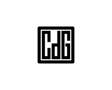 CDG Logo tasarım vektör şablonu. CDG