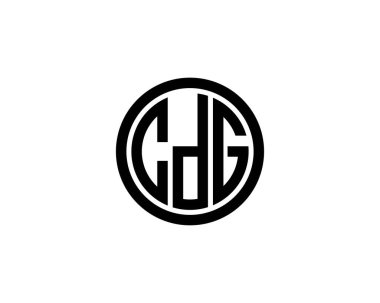 CDG Logo tasarım vektör şablonu. CDG