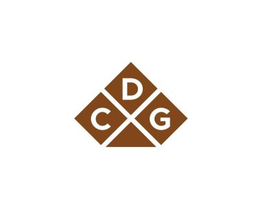 CDG Logo tasarım vektör şablonu. CDG