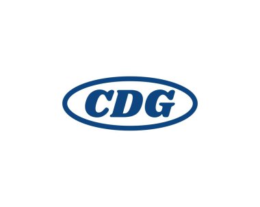 CDG Logo tasarım vektör şablonu. CDG