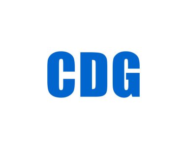 CDG Logo tasarım vektör şablonu. CDG